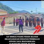 Sat Binmas Polres Pessel Laksanakan Pembinaan Rutin Saka Bhayangkara