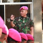 Danyon Bekpal 1 Marinir : Letkol Marinir Dian Mayestika, S.M., M.Tr.Opsla,Pimpin Apel Pagi