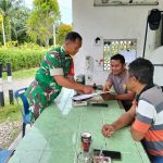 Babinsa Koramil 01/Barus Jalin Komunikasi sosial bersama warga Binaan