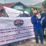 Puluhan Wartawan Aksi Damai Ke Lapas Kelas IIA Labuhan Ruku, Disambut Baik Oleh Kalapas Labuhan Ruku 